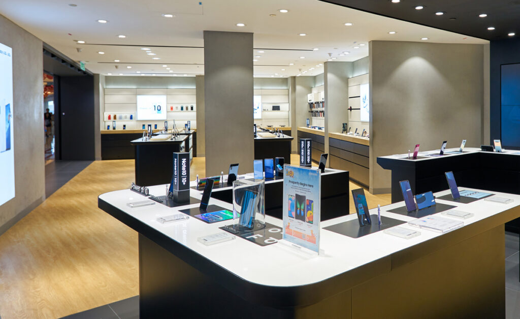 Materiali POP retail in un angolo promozionale